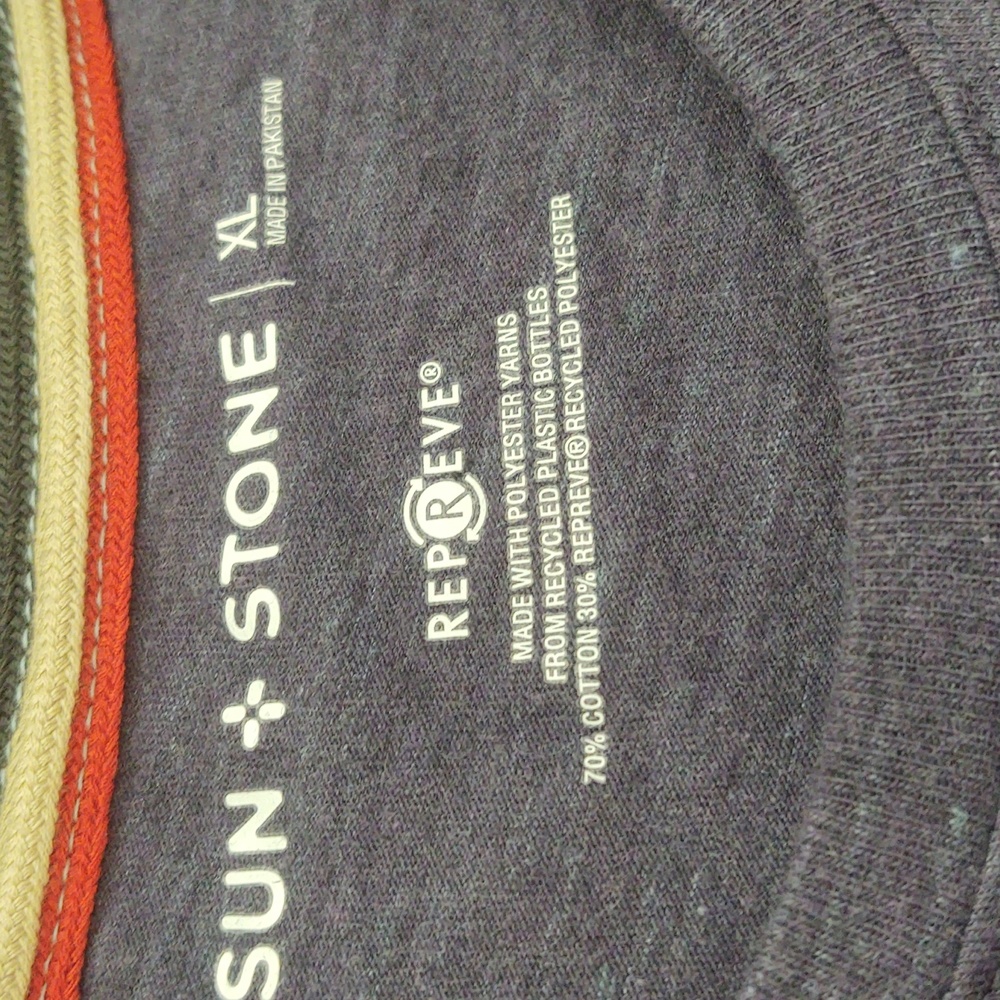 EUC Sun & Stone Blue Tee Size L/XL - Picture 3 of 4